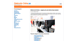 Desktop Screenshot of elektronik-online.se